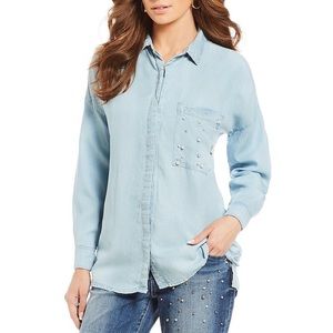 Democracy Drop Shoulder Embellished Pocket